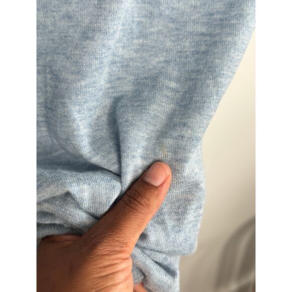 Stella McCartney Dress Tunic Italy Cashmere Size US 6/8 Blue Knit Graphic Sheer - Picture 4 of 8